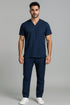 Men's V-Neck Utility Scrub – Multi-Pocket